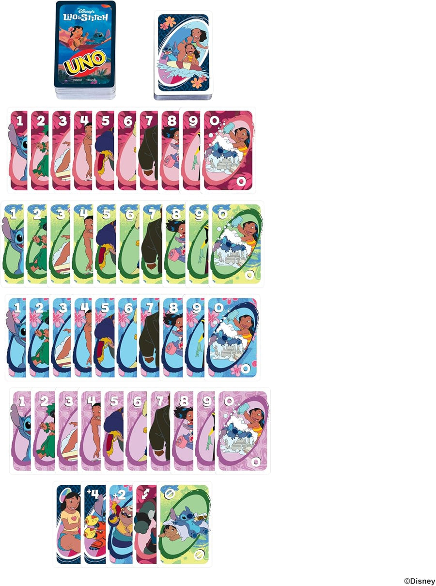 UNO® Disney Lilo &amp; Stitch Edition – لعبة بطاقات قابلة للتجميع مع قاعدة "Ohana" الخاصة JCC10 — image 4