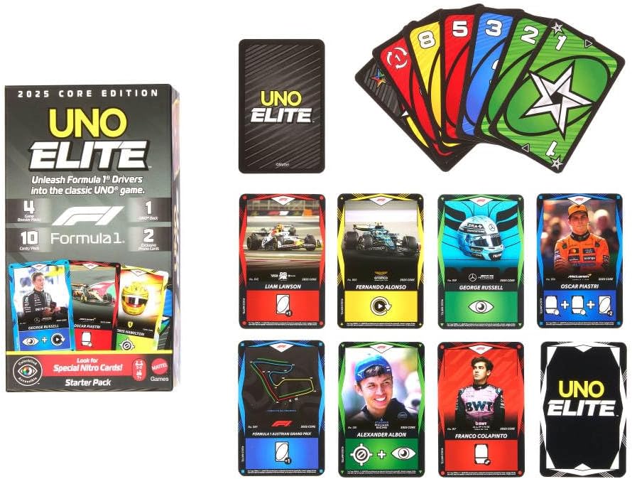 UNO Elite Formula 1 2025 Core Edition Starter Pack JLV42 - Colorland Toys