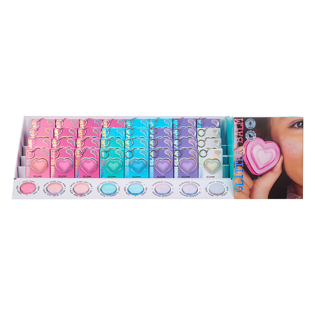 Mini Glam Heart Glitter Balm – Extra Credit (White Heart) — view 8