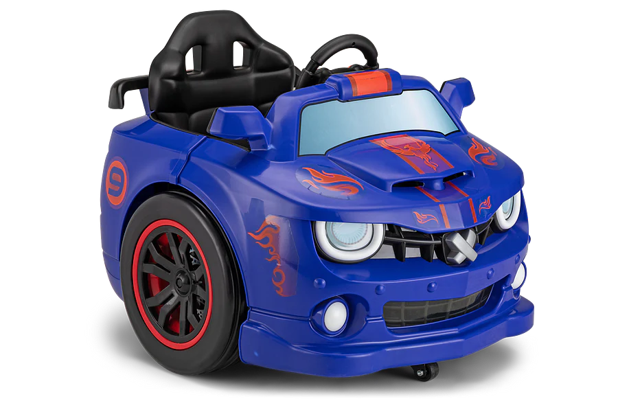 6V KT Dizzy Racers Ride-On Car Blue by Kid Trax Toys — view 5