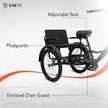 Vaux Tricycle 12 Back Seat Black