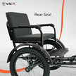 Vaux Tricycle 12 Back Seat Black
