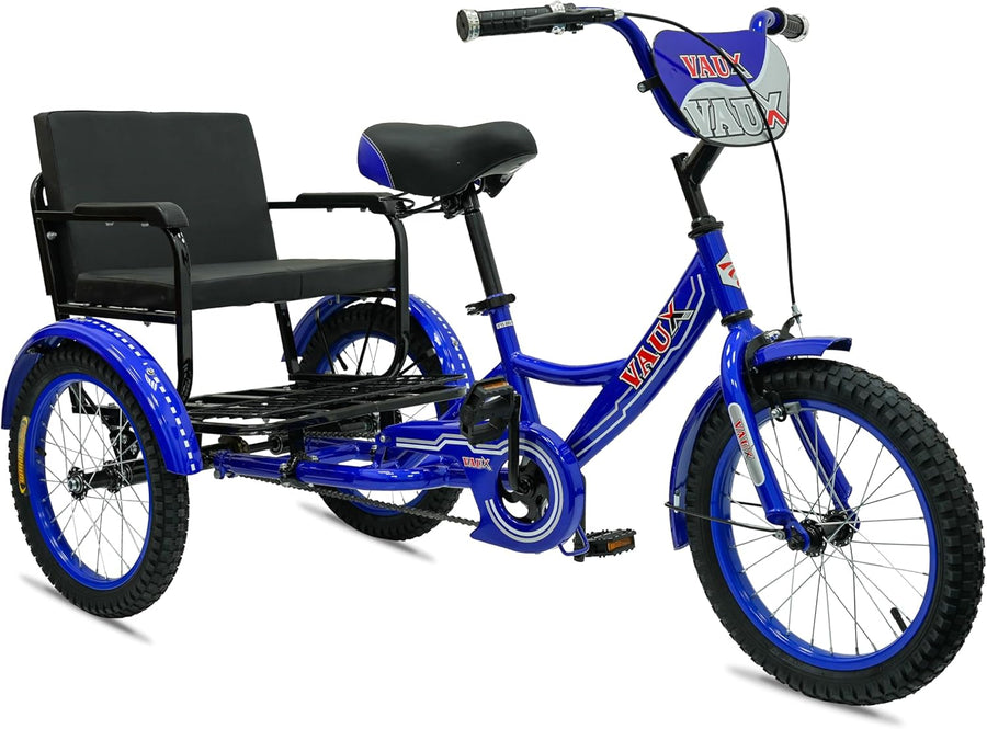 Vaux Tricycle 12 Back Seat Blue — image 2