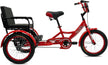Vaux Tricycle 12 Back Seat Red