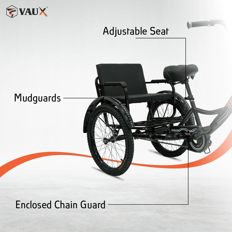 Vaux Tricycle 12 Back Seat Red — image 4