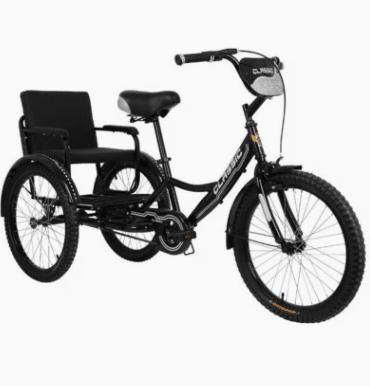 Vaux Tricycle 16 Back Seat Black - Colorland Toys