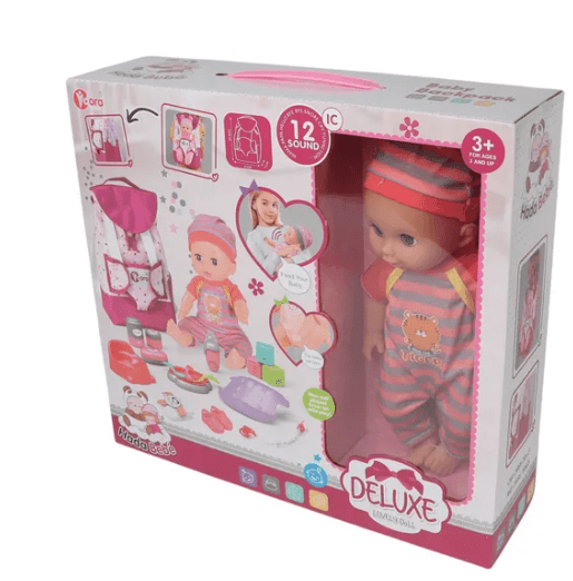 VDora Fashion Doll Baby Backpack 14inch 9801 - 8 - Colorland Toys