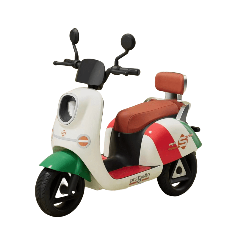 Vespa Progetto Motorcycle White BBF316 - Colorland Toys