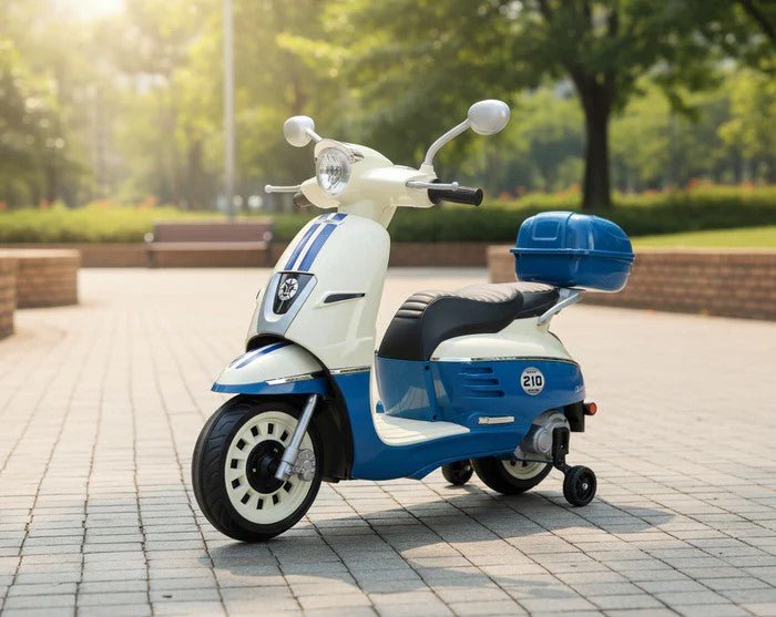 Vespa Qike Motorcycle With Box Blue QK2308 — image 4