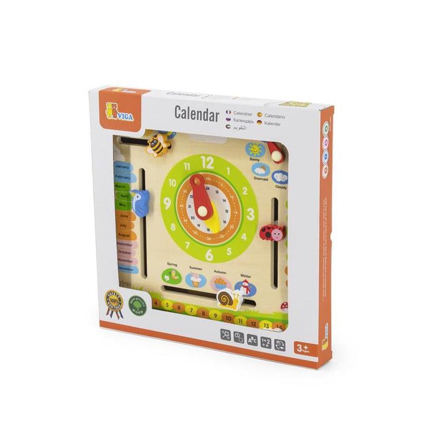 Viga Clock Calendar with Seasons 44538 - Colorland Toys