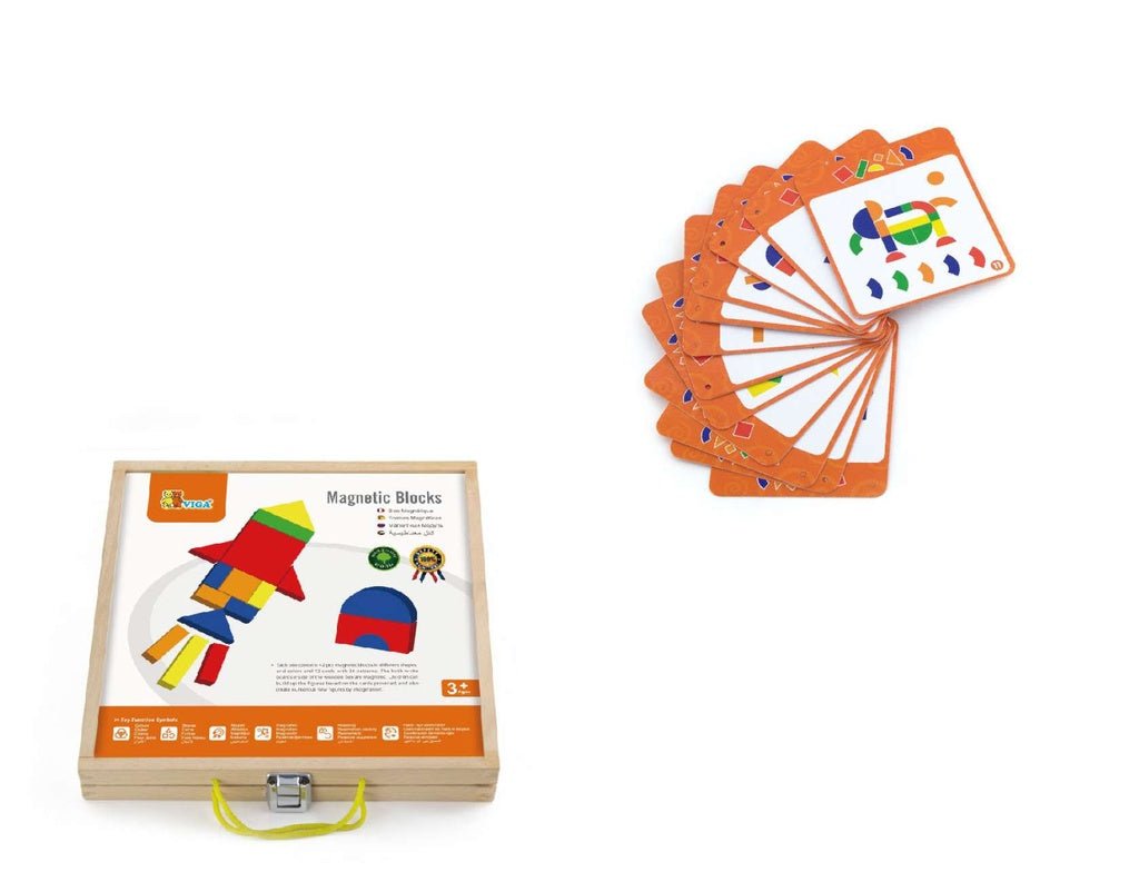 Viga Magnetic Blocks 59687 - Colorland Toys