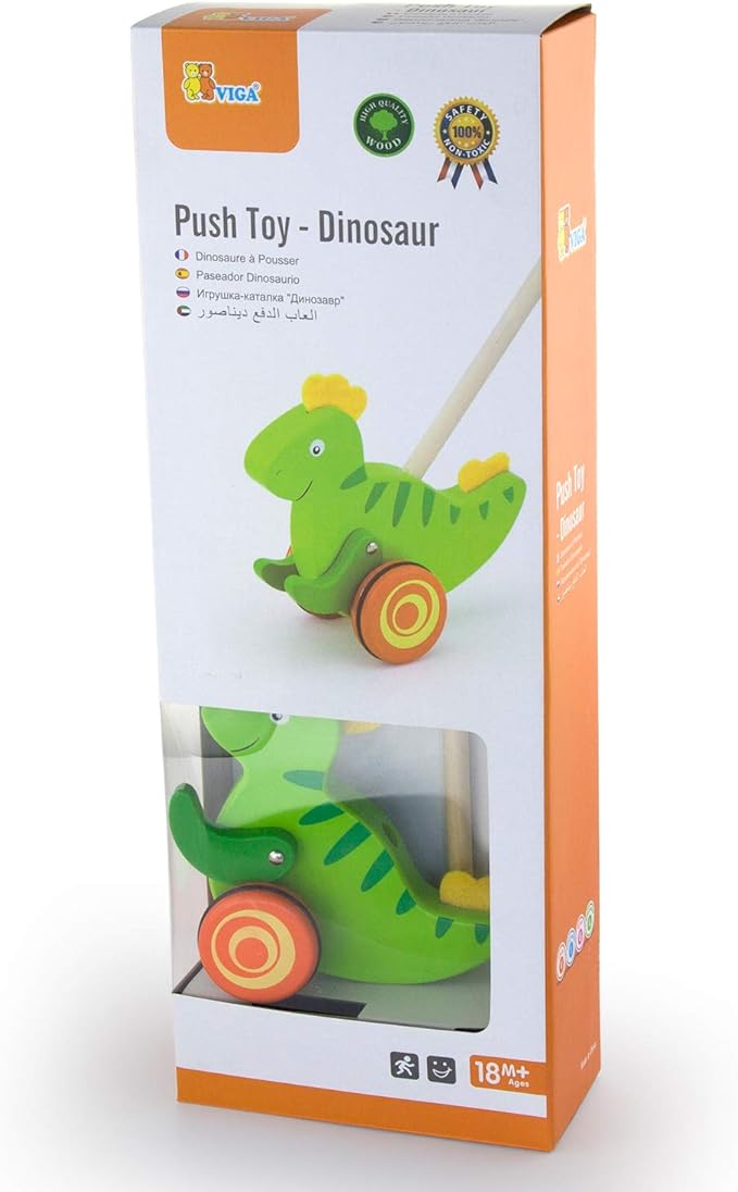 Viga Push Toy - Dinosaur 50963 - Colorland Toys