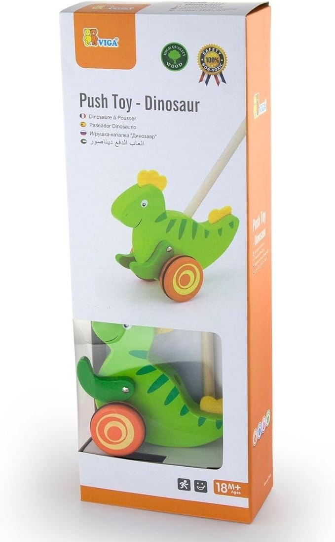 Viga Push Toy - Dinosaur 50963 - Colorland Toys