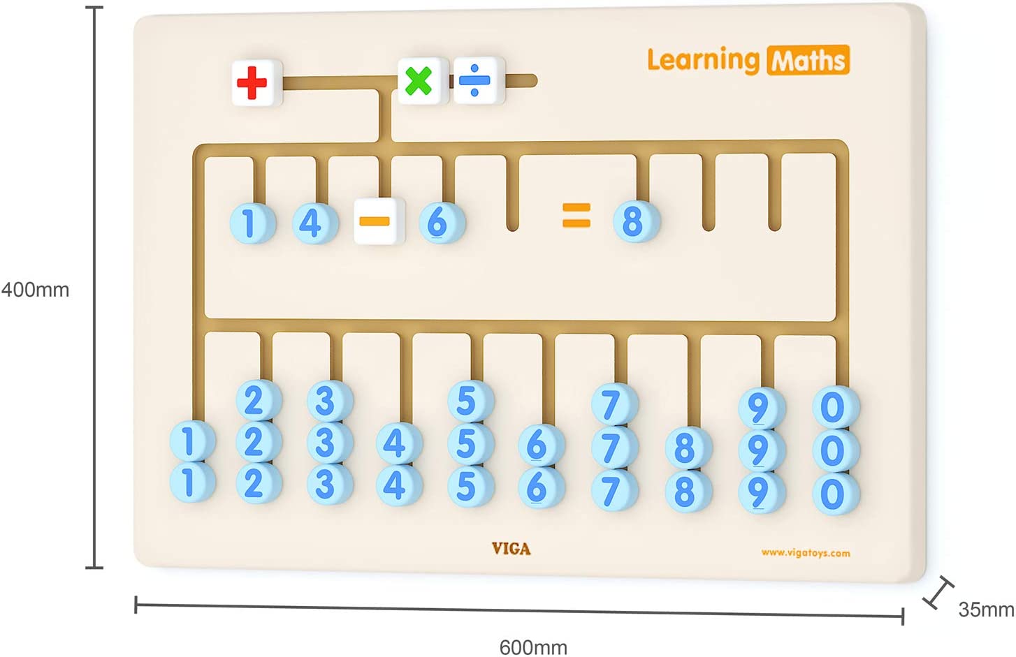 Viga Wall Toy - Learning Maths 50675FSC - Colorland Toys