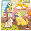 Viga Wooden Knob Puzzle - Pets 44595