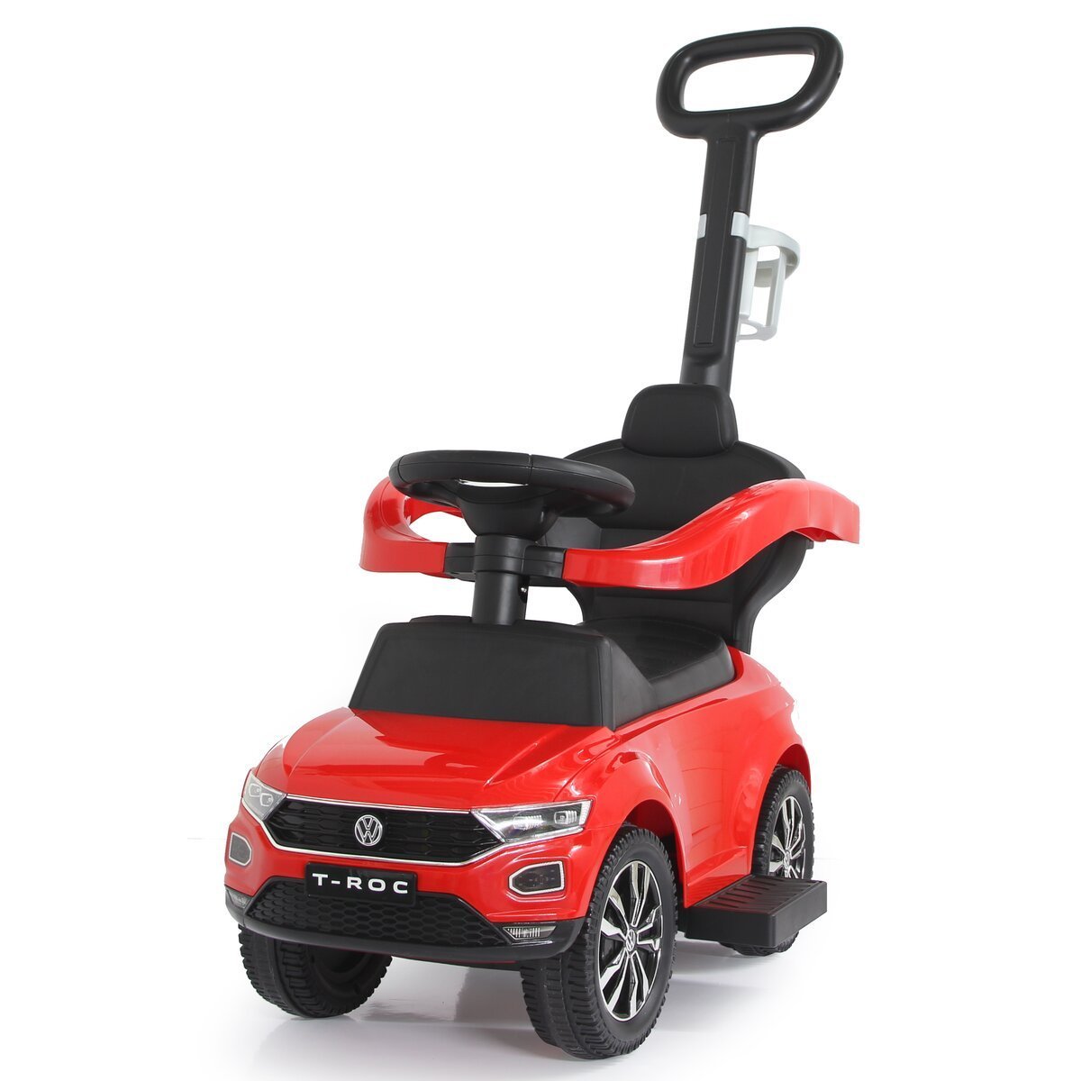 Volkswagen T - roc Ride - on Car with Handle Red 651 B10022 - Colorland Toys