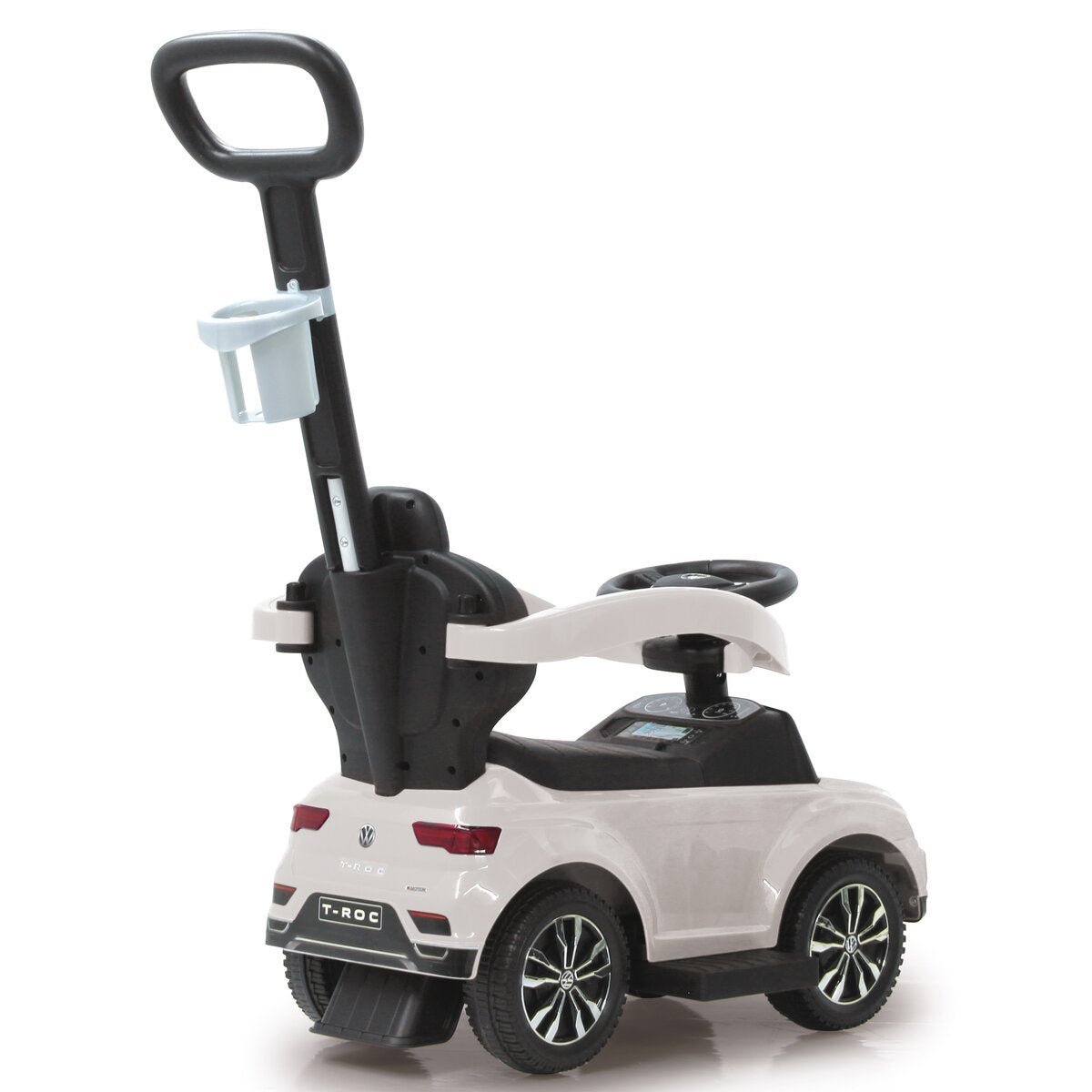 Volkswagen T - roc Ride - on Car with Handle White 651 B10022 - Colorland Toys