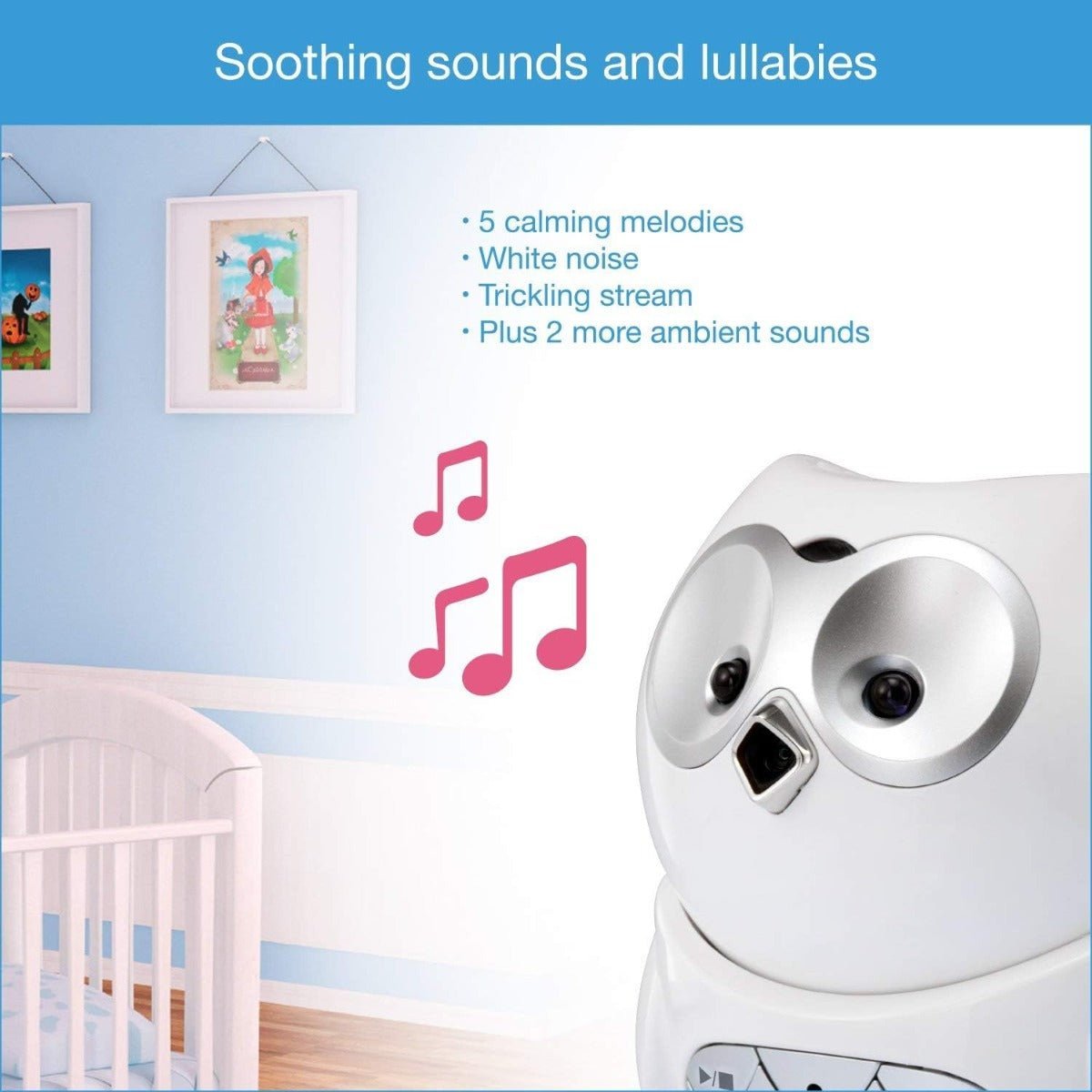 VTech Baby Monitor Audio Video In Owl Housing White VTBM4300 - Colorland Toys