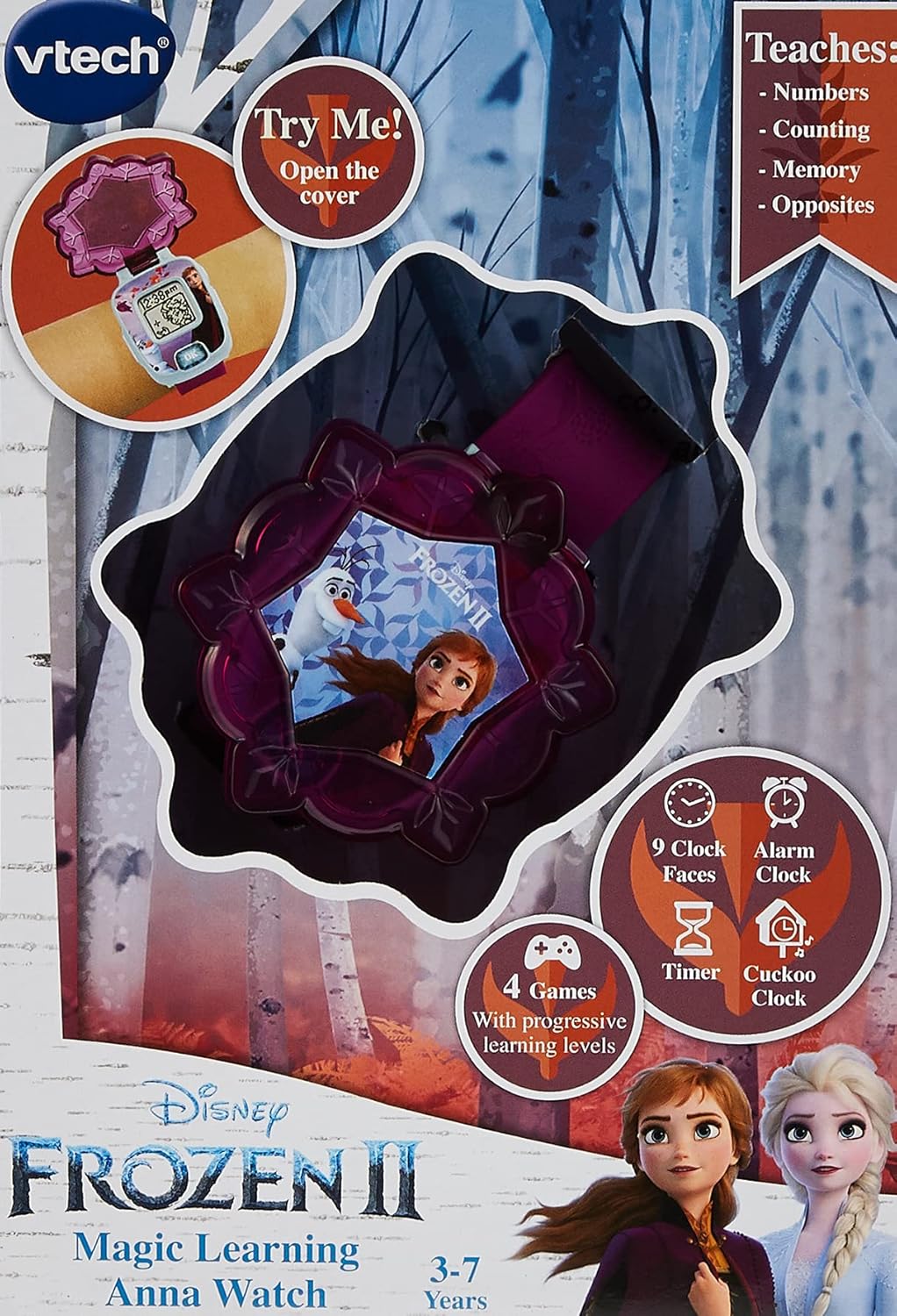 VTech Frozen 2 Magic Learning Anna Watch 80 - 518863 - Colorland Toys
