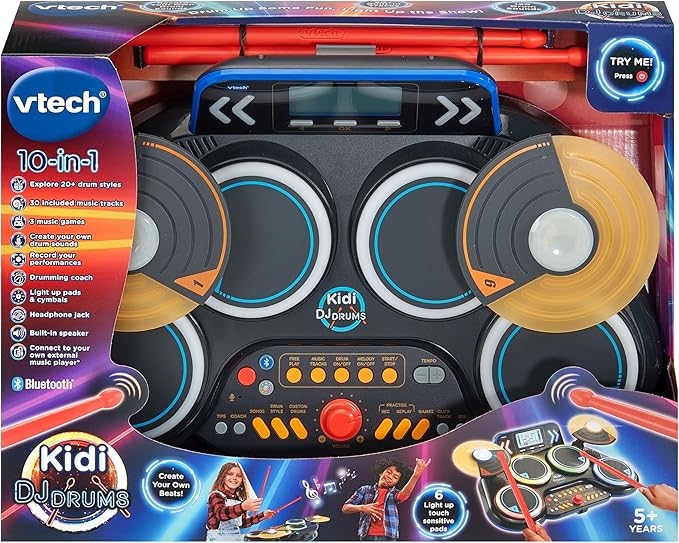 VTech Kidi Dj Drums VT80 - 572603 - Colorland Toys