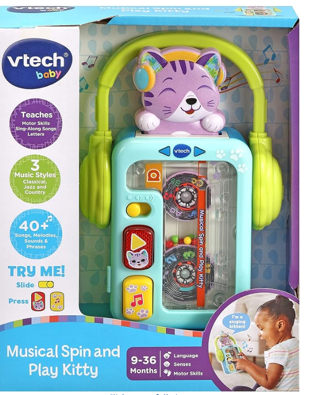 VTech Musical Spin And Play Kitty 80 - 561003 - Colorland Toys