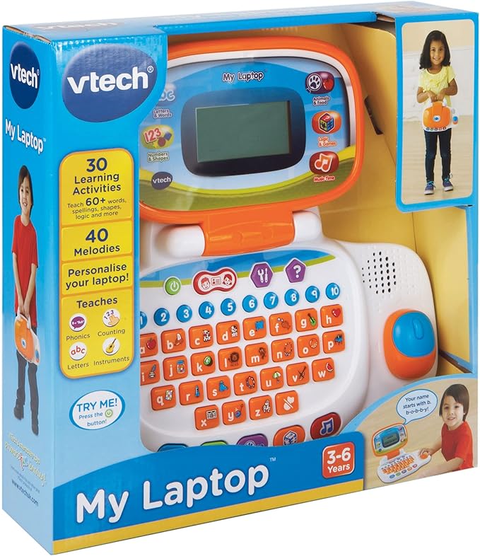 VTech My Laptop Orange 80 - 155403 - Colorland Toys