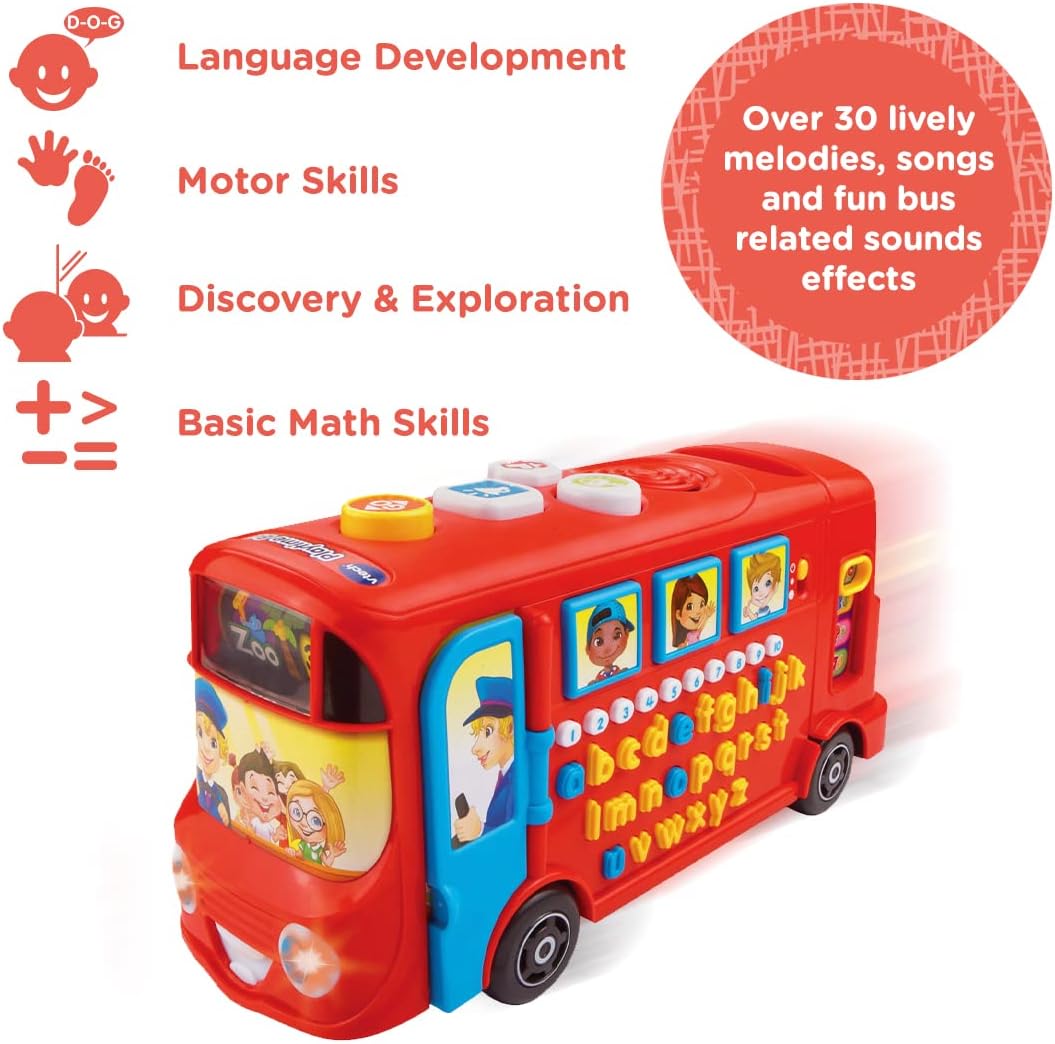 VTech Playtime Bus with Phonics 80-150049 - Colorland Toys