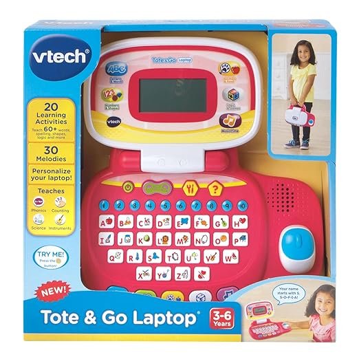 VTech Pre - School My Laptop Pink VT80 - 155453 - Colorland Toys
