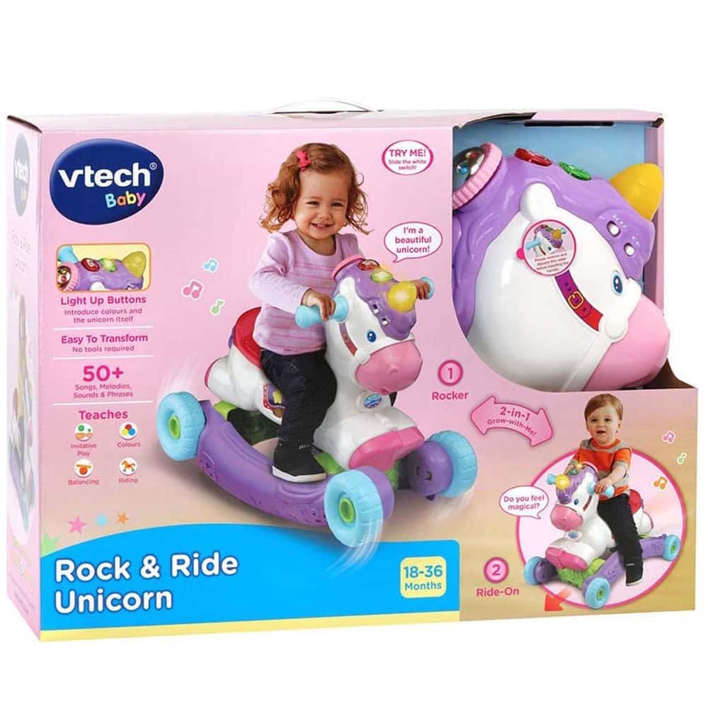 VTech Rock and Ride Unicorn with Motion Sensor 80 - 192303 - Colorland Toys