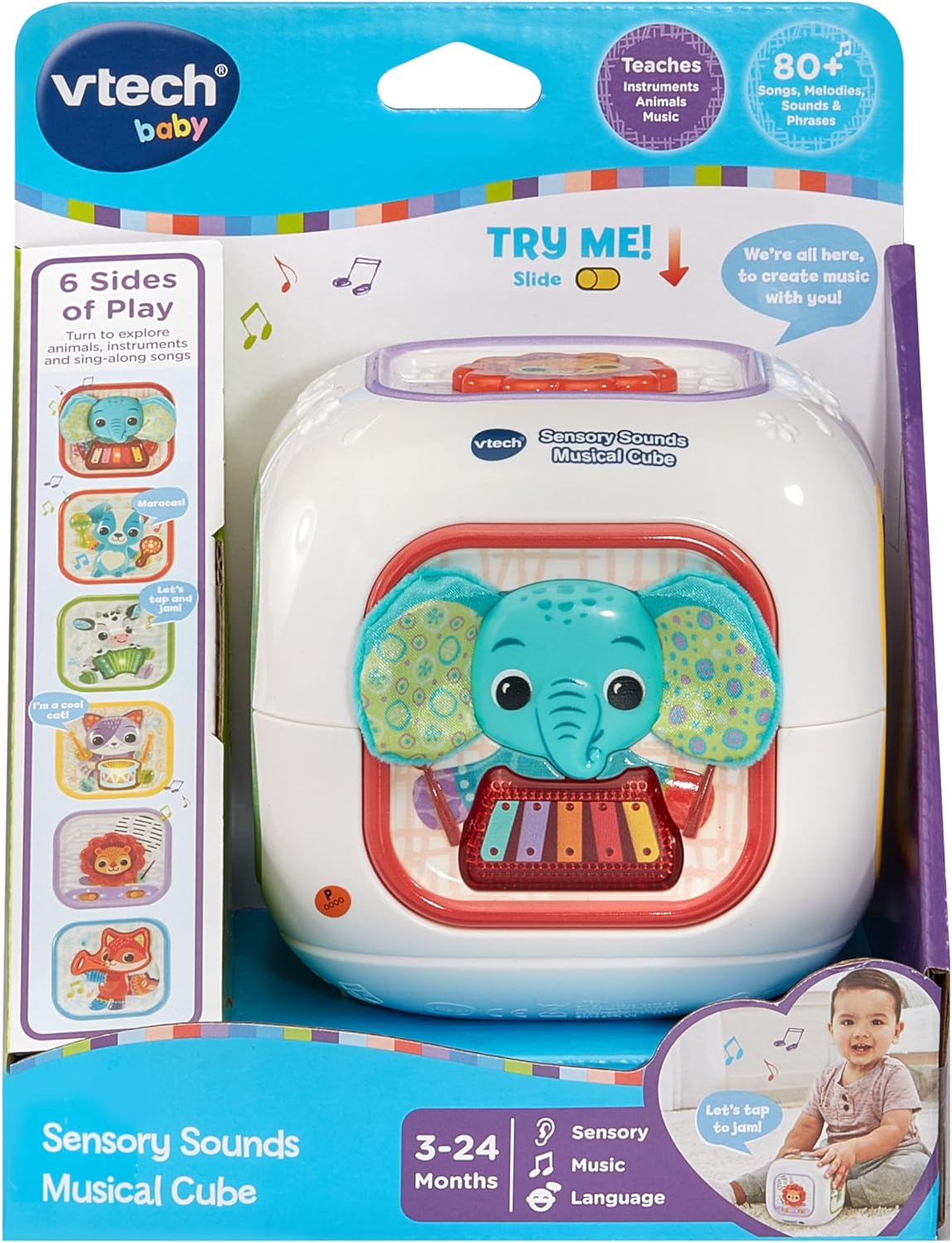 VTech Sensory Sounds Musical Cube VT80-574103 — image 1
