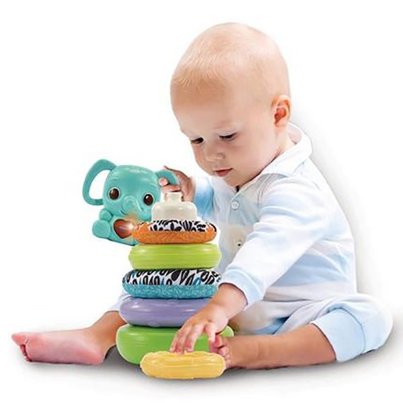 VTech Stack, Rattle & Link Elephant 80-557503 — image 3