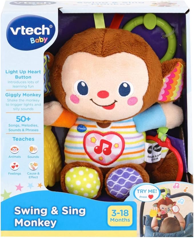 VTech Swing And Sing Monkey VT80 - 513403 - Colorland Toys