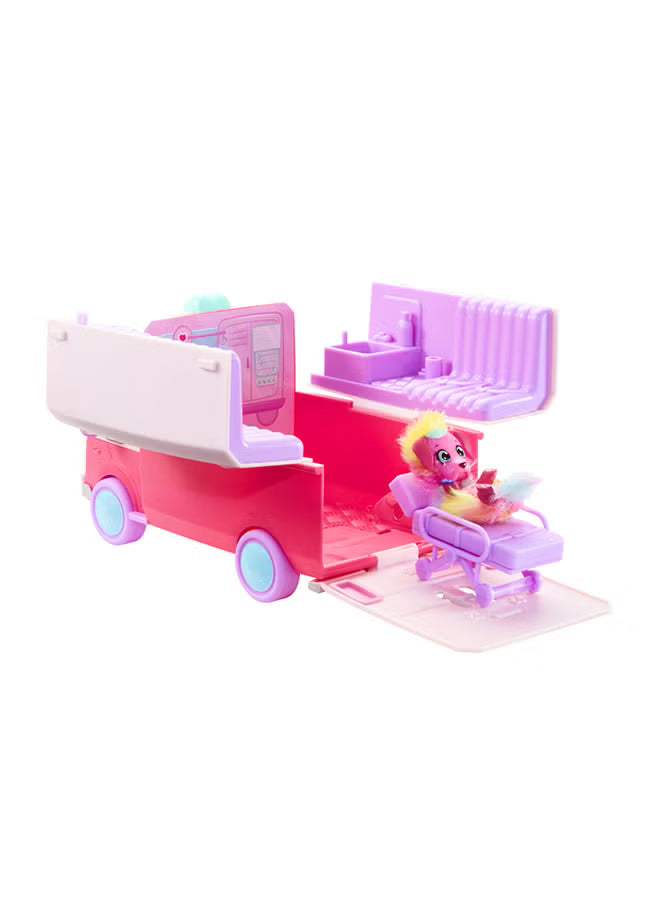 Little Live Pets Scruff Surprise Vet Rescue Ambulance Play Set 30066