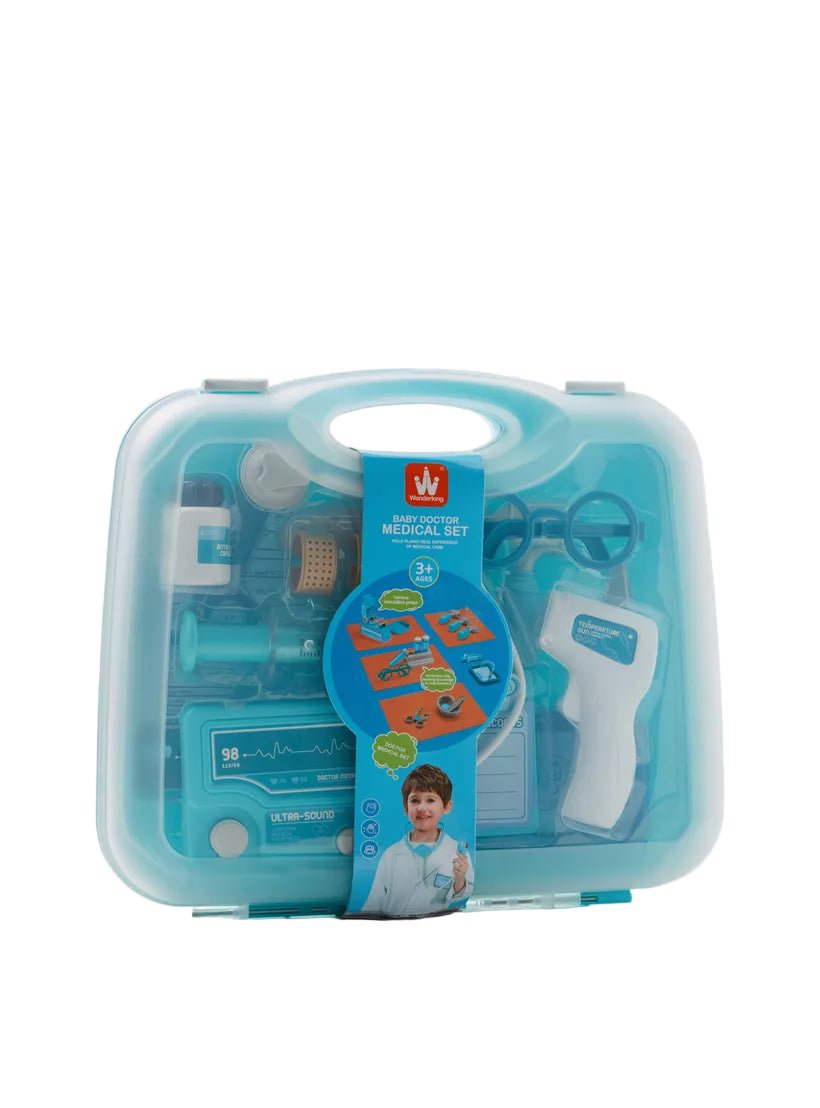 Wanderlong Baby Doctor Playset W8723B – 22 pcs Medical Kit - Colorland Toys
