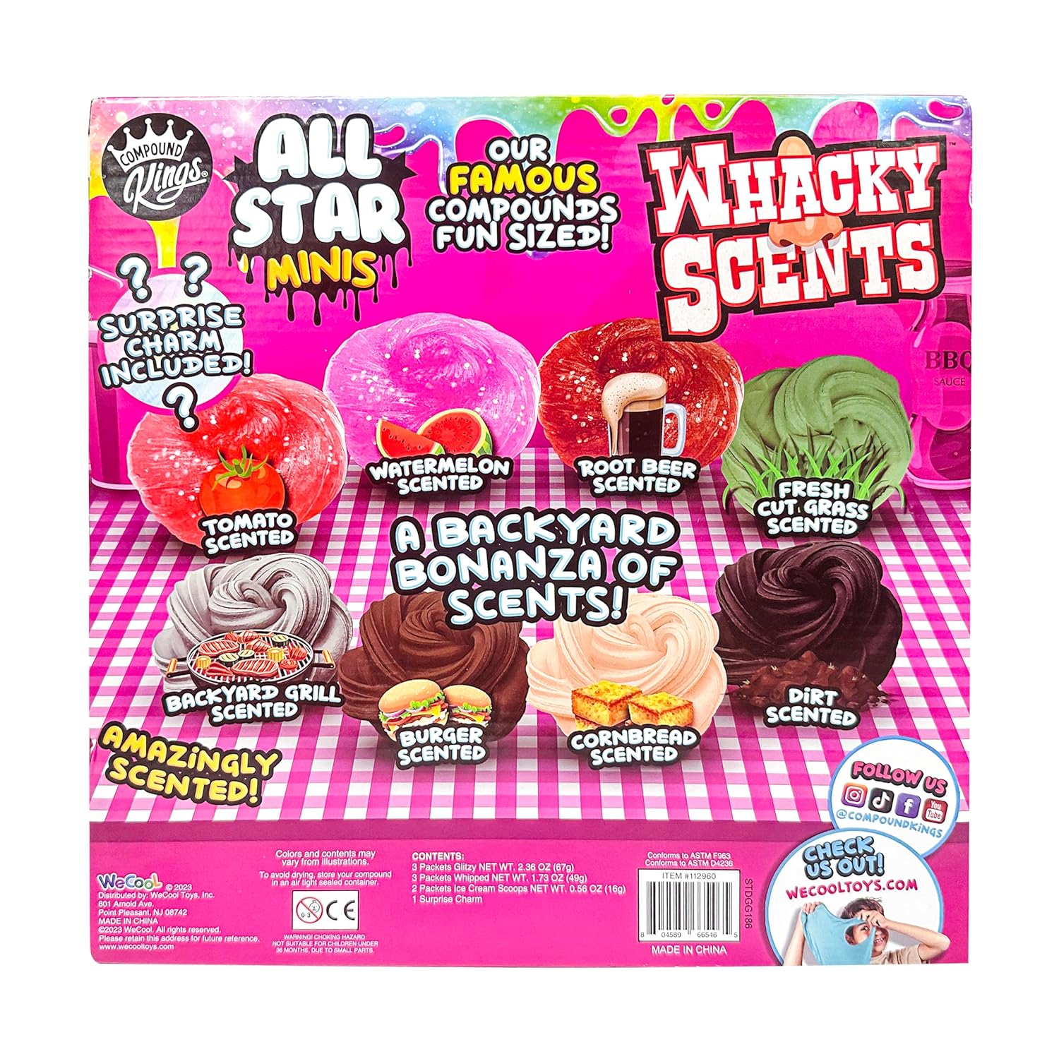 We Cool All-Star Minis Whacky Scents 8-Pack — Collectible Scented Mini Toys - Colorland Toys