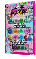 WeCool Compound Kings Ultimate Compound Mega Set – 20 - Pack Slime Variety Kit (Fluffy, Glitzy, Clearz, Neon) - Colorland Toys