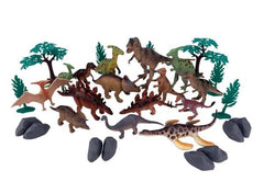 Wenno Dinosaurs Bucket 30pcs 6604 - Colorland Toys