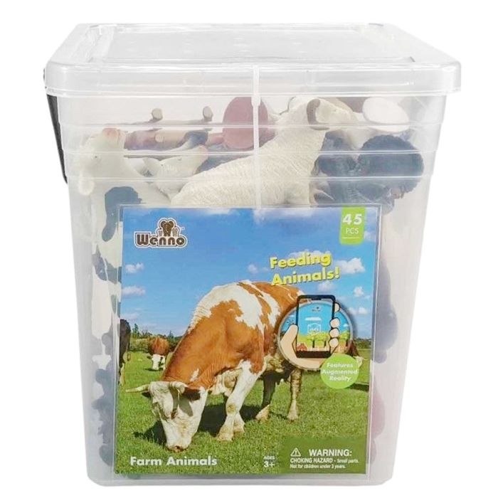 Wenno Farm Animals Square Bucket 45pcs 6804 — image 4