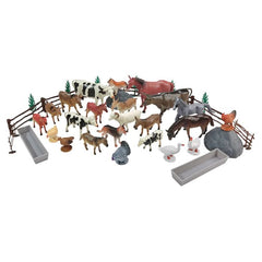 Wenno Farm Animals Square Bucket 45pcs 6804 - Colorland Toys