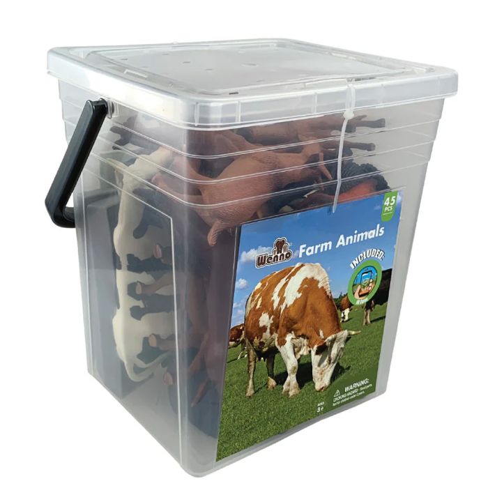 Wenno Farm Animals Square Bucket 45pcs 6804 — image 2