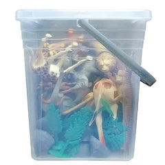 Wenno Jungle Animals Playset Square Bucket 45pcs 6801 - Colorland Toys