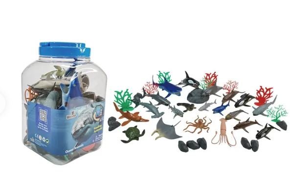 Wenno Ocean Animals Playset 28pcs - Colorland Toys