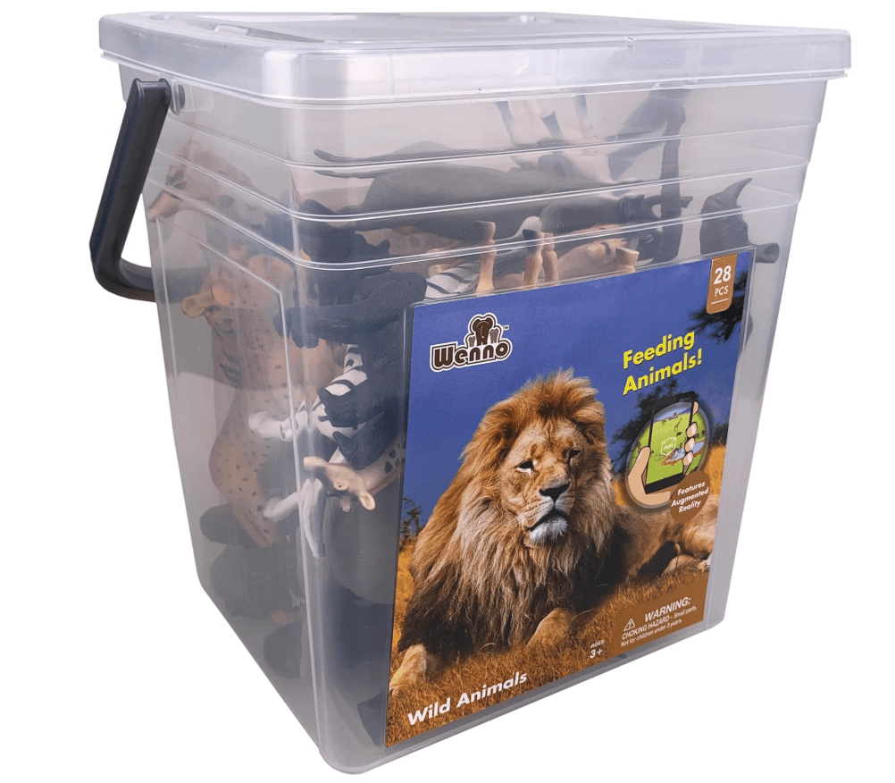 Wenno Wild Animals Bucket 3.2L D6601 - Colorland Toys