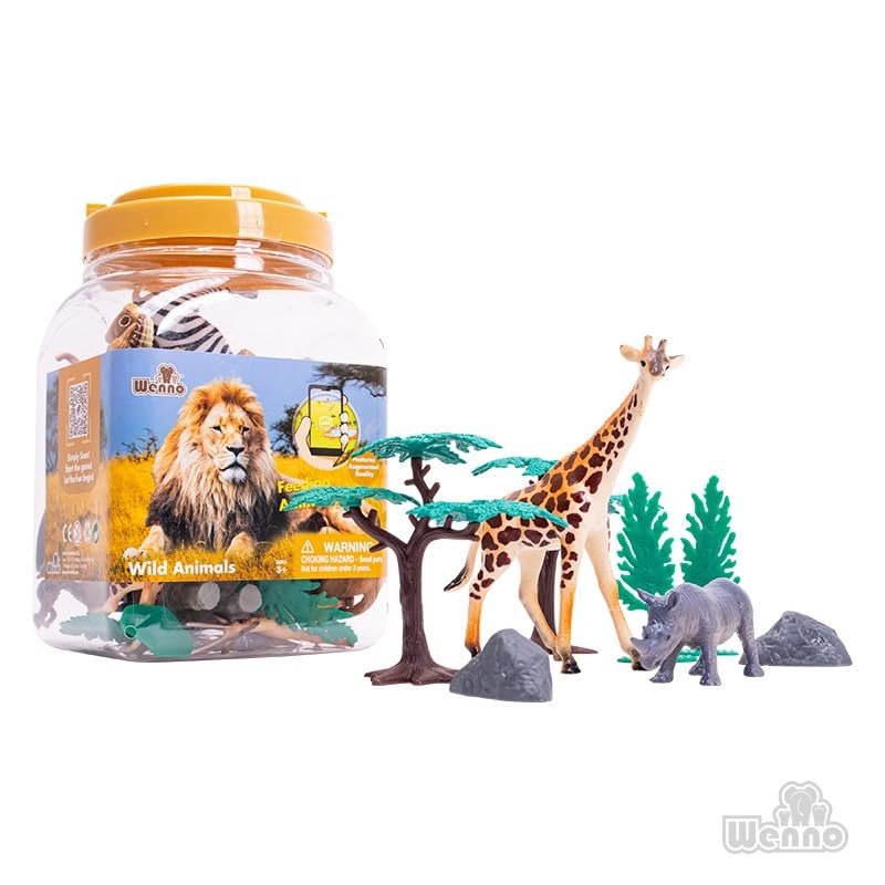 Wenno Wild Animals Playset 30pcs - Colorland Toys