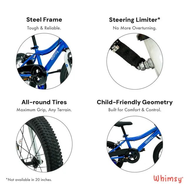 Whimsy Classic Bicycle 14 Inch Blue WM14CL-BL — image 4