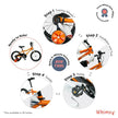 Whimsy Classic Bicycle 16 Inch Orange WM16CL-OR