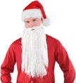 White Plush Beard & Moustache 360607