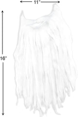 White Plush Beard & Moustache 360607 - Colorland Toys
