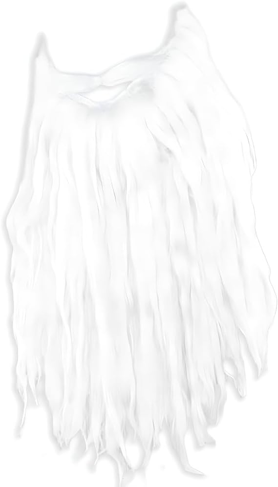 White Plush Beard & Moustache 360607 — image 2