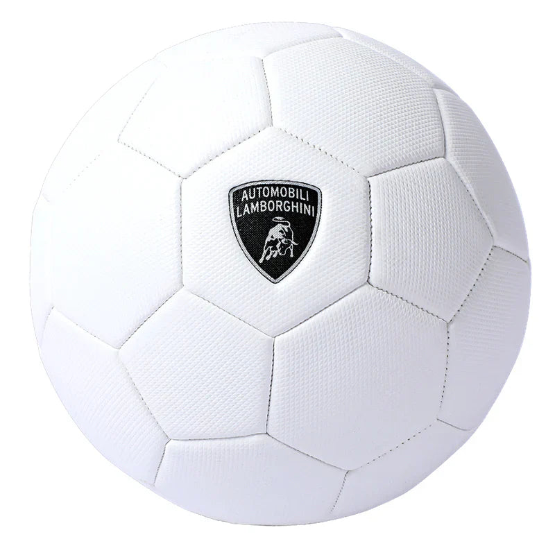 Lamborghini Sewing PVC Soccer Ball No. 5 - White LFB881-5W